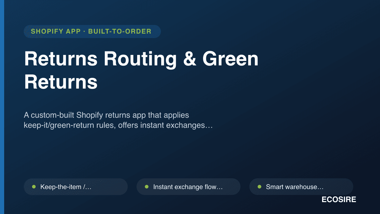 Returns Routing & Green Returns