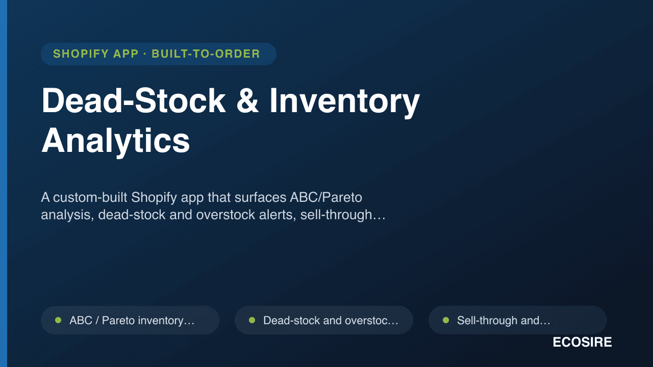 Dead-Stock & Inventory Analytics