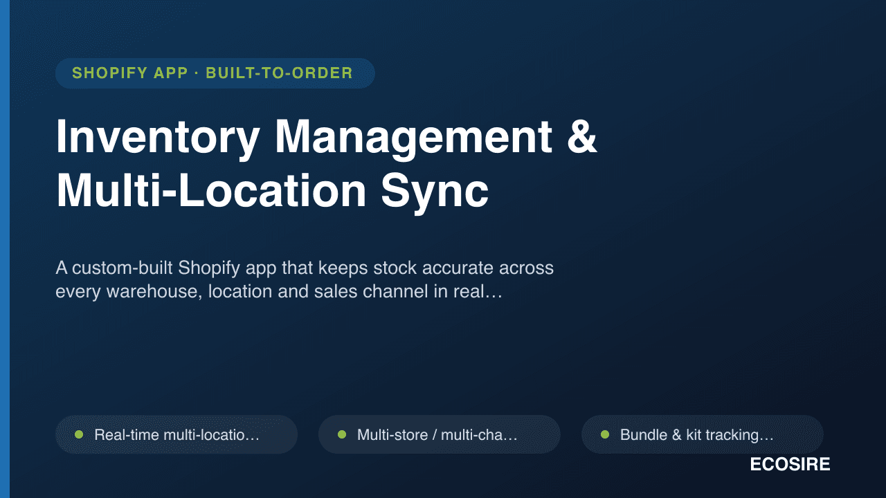 Inventory Management & Multi-Location Sync