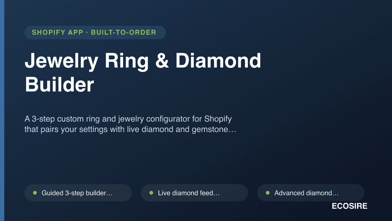 Jewelry Ring & Diamond Builder