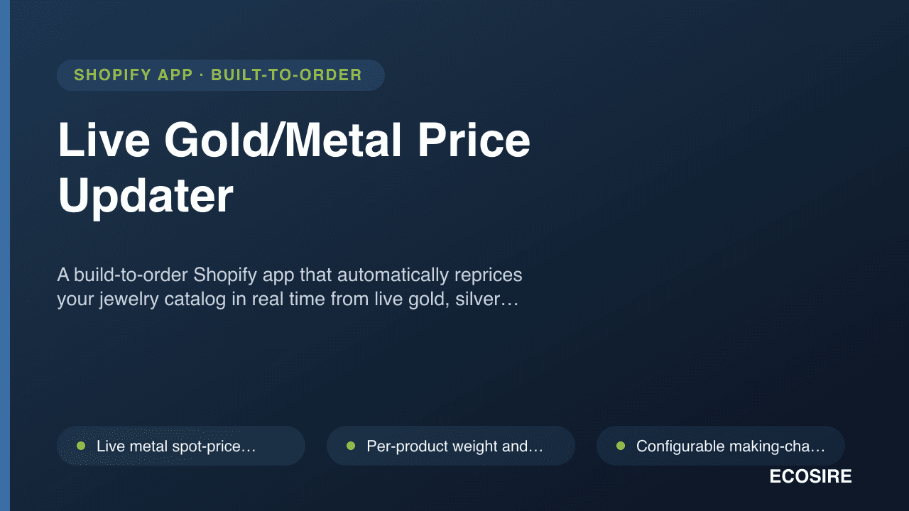 Live Gold/Metal Price Updater