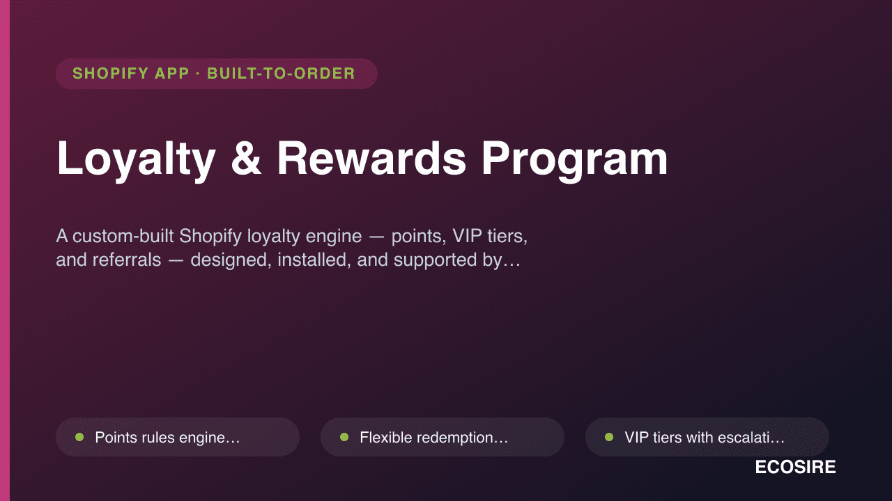 Loyalty & Rewards Program