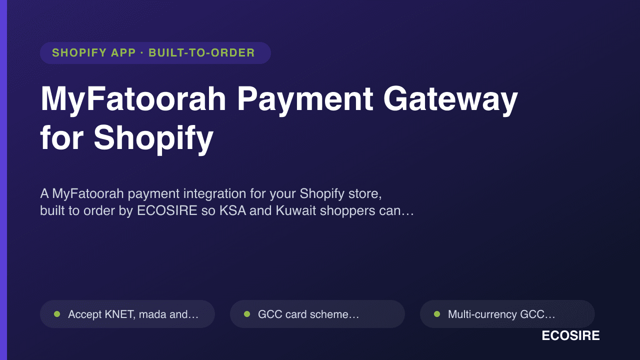MyFatoorah Payment Gateway for Shopify