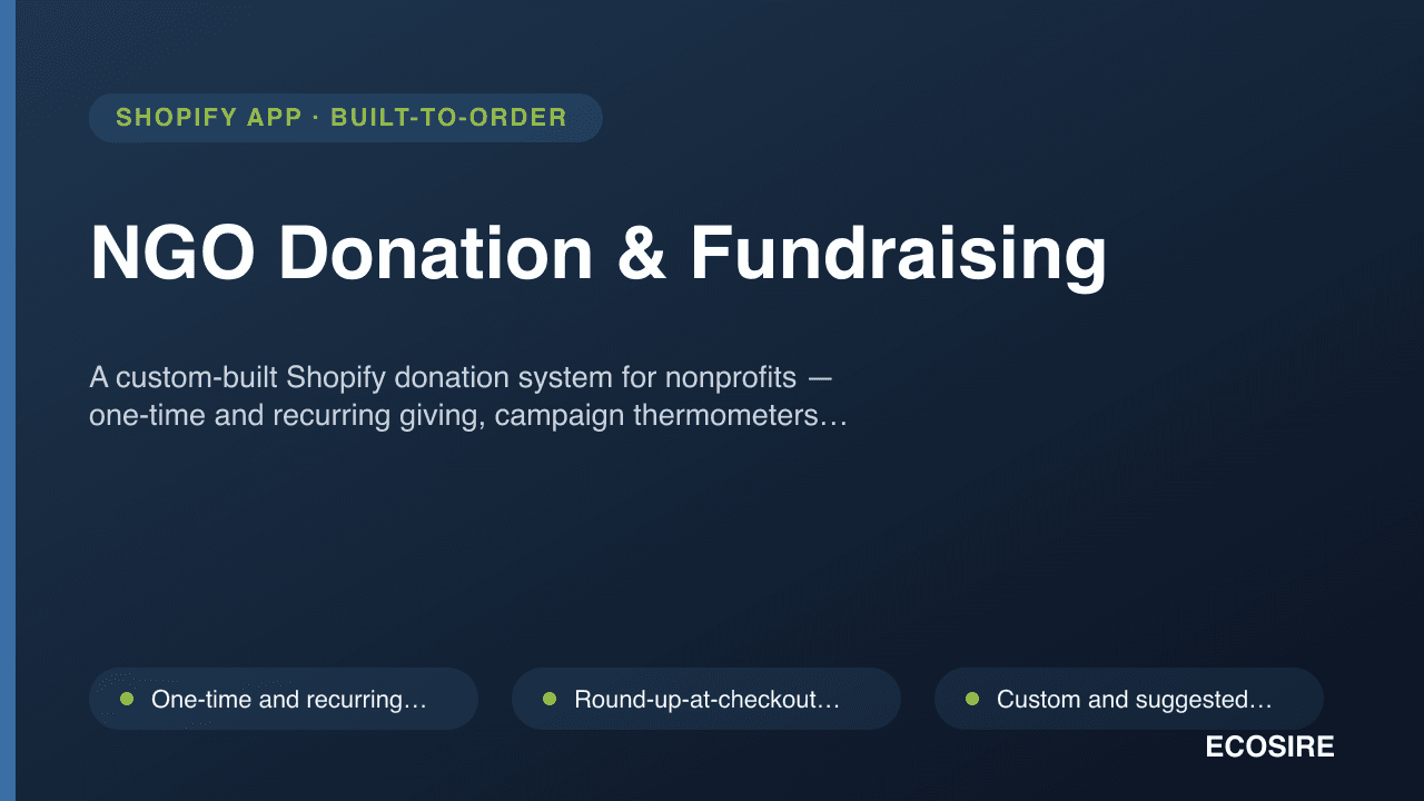 NGO Donation & Fundraising
