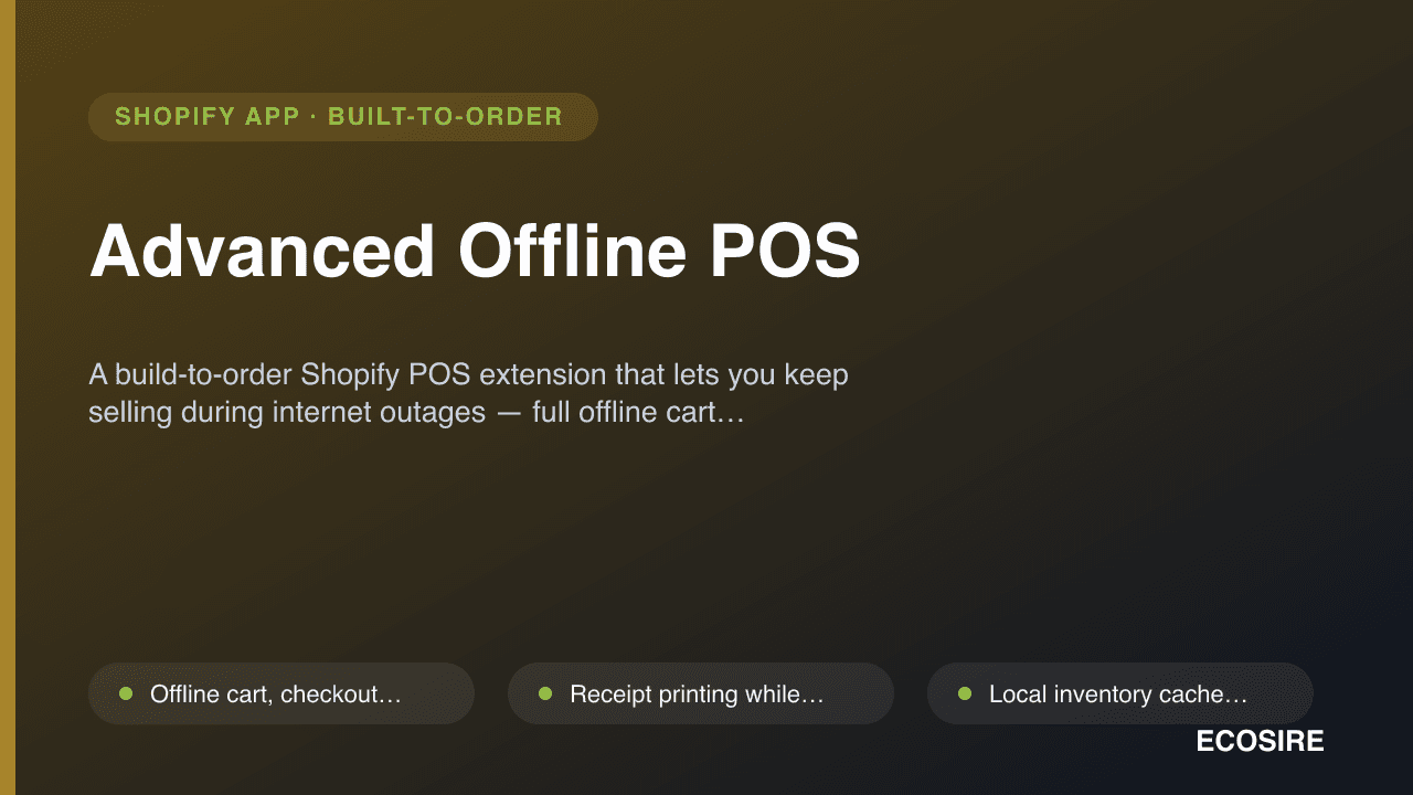 Advanced Offline POS