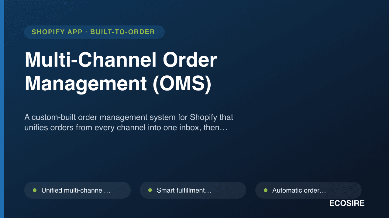 Multi-Channel Order Management (OMS)