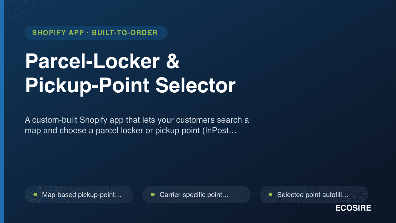 Parcel-Locker & Pickup-Point Selector