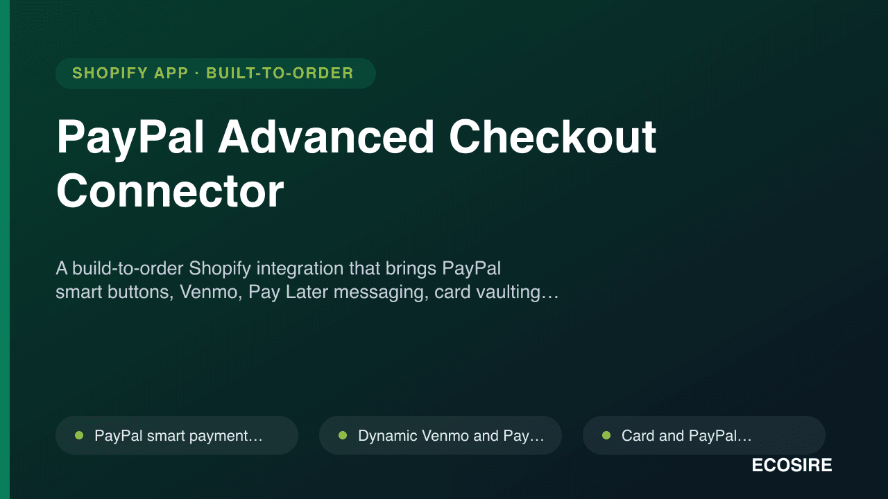 PayPal Advanced Checkout Connector