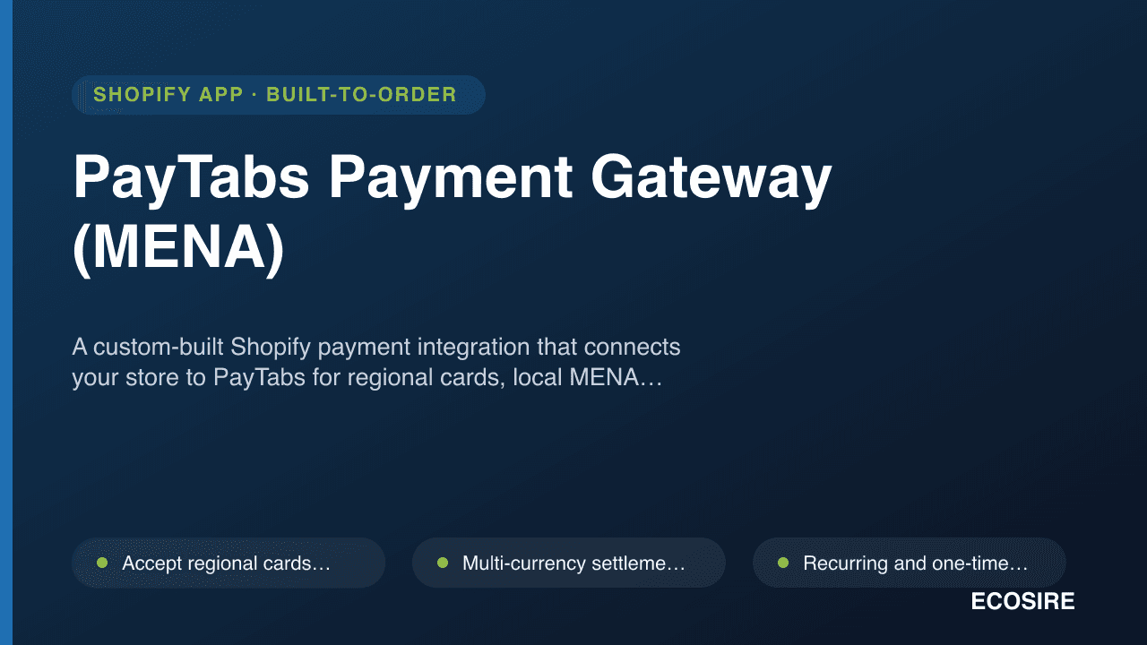 PayTabs Payment Gateway (MENA)