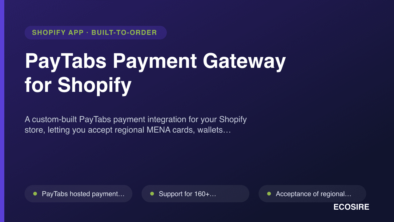 PayTabs Payment Gateway for Shopify