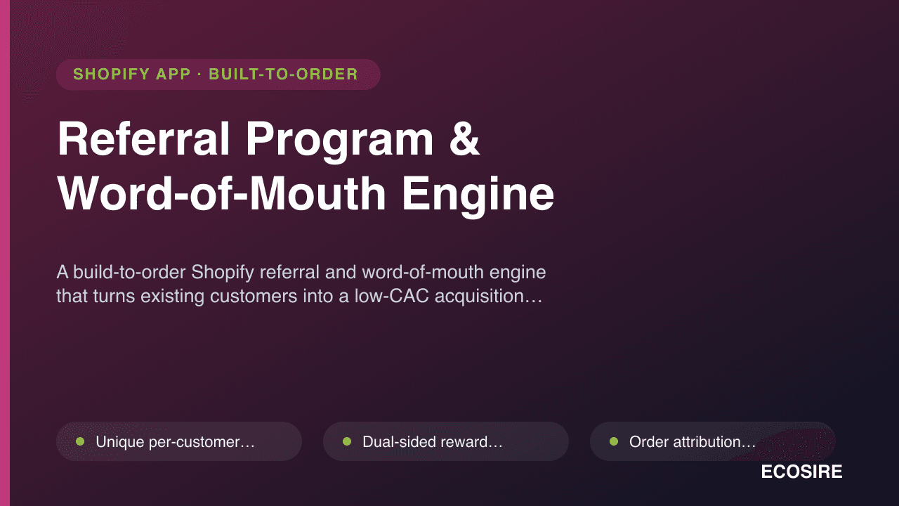 Referral Program & Word-of-Mouth Engine