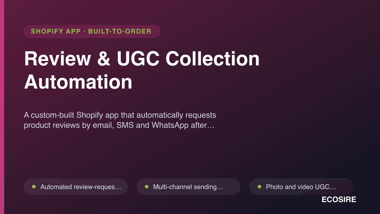 Review & UGC Collection Automation