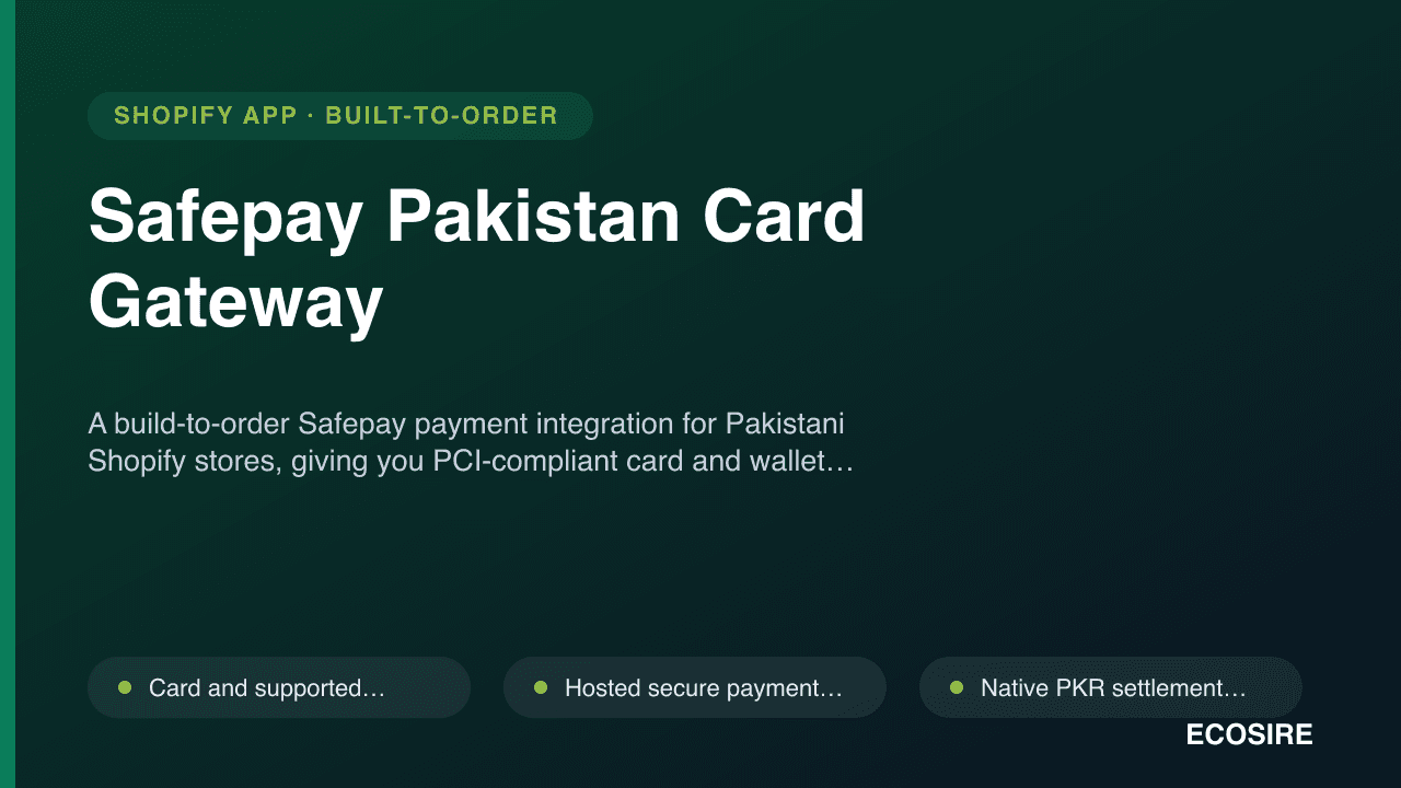 Safepay Pakistan Card Gateway
