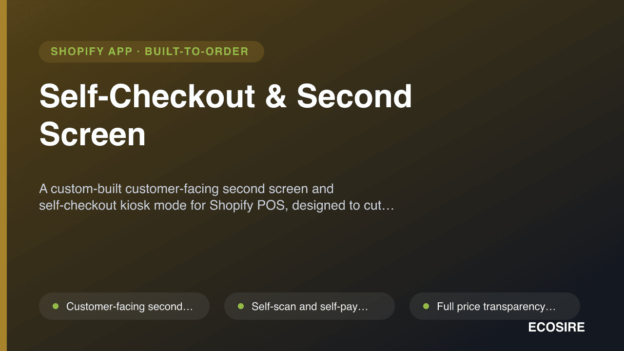 Self-Checkout & Second Screen
