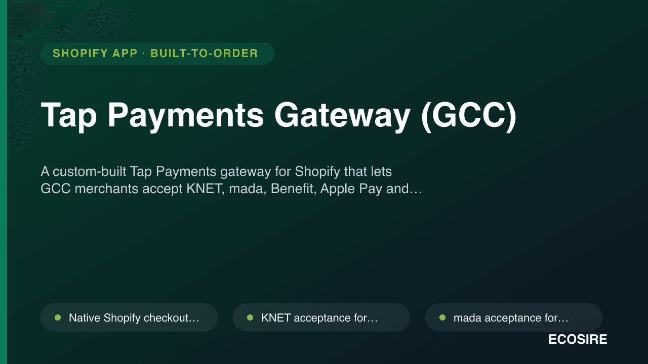 Tap Payments Gateway (GCC)
