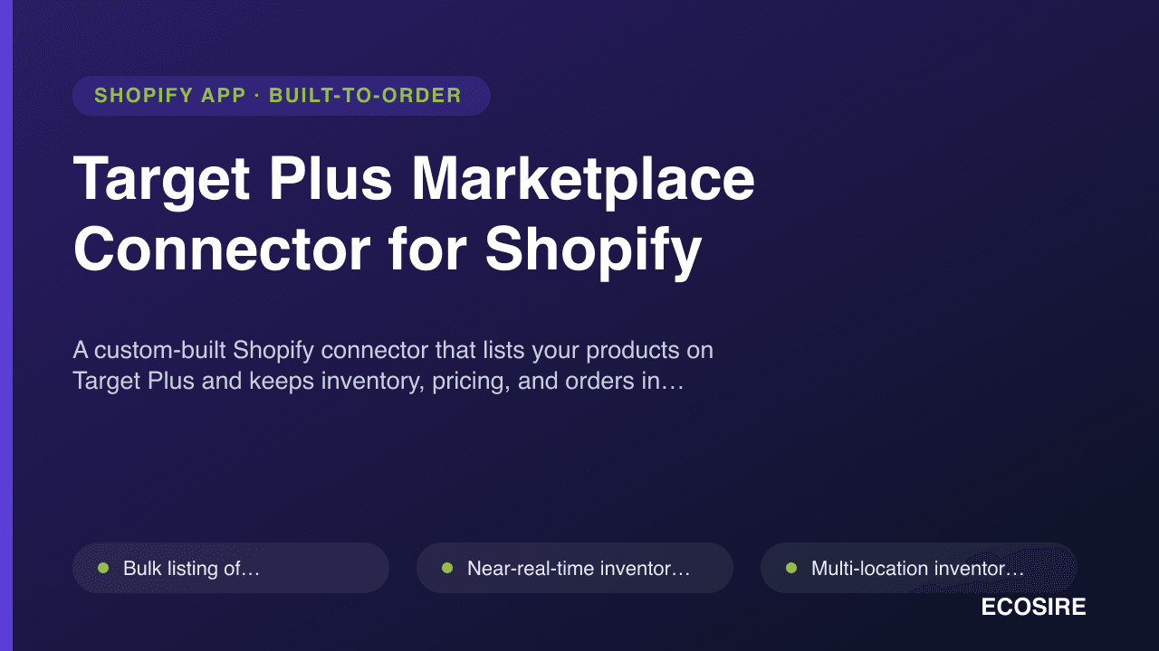 Target Plus Marketplace Connector for Shopify