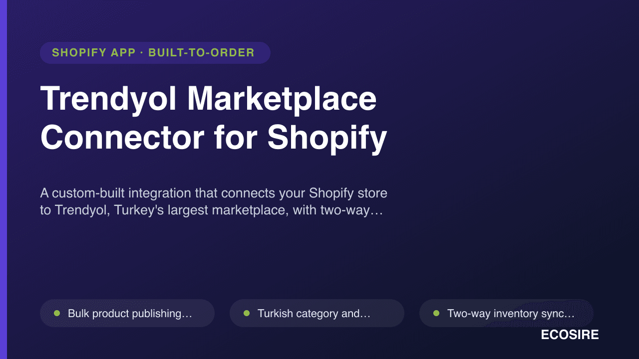 Trendyol Marketplace Connector for Shopify