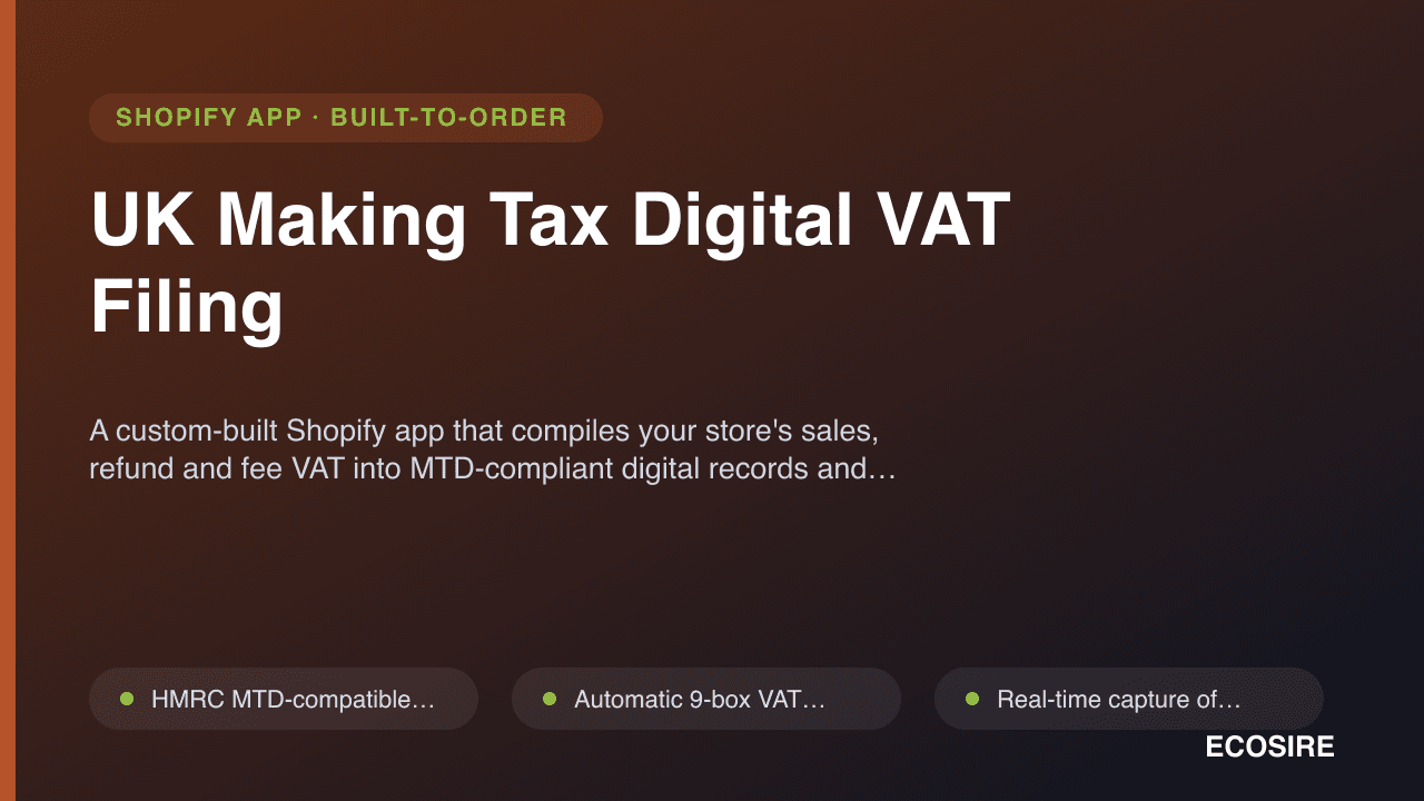 UK Making Tax Digital VAT Filing
