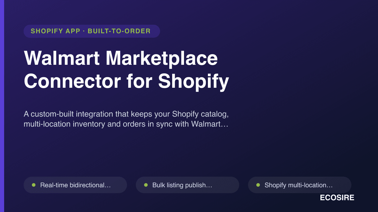 Walmart Marketplace Connector for Shopify