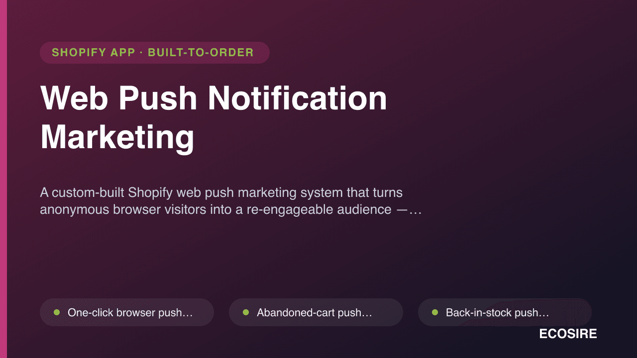 Web Push Notification Marketing