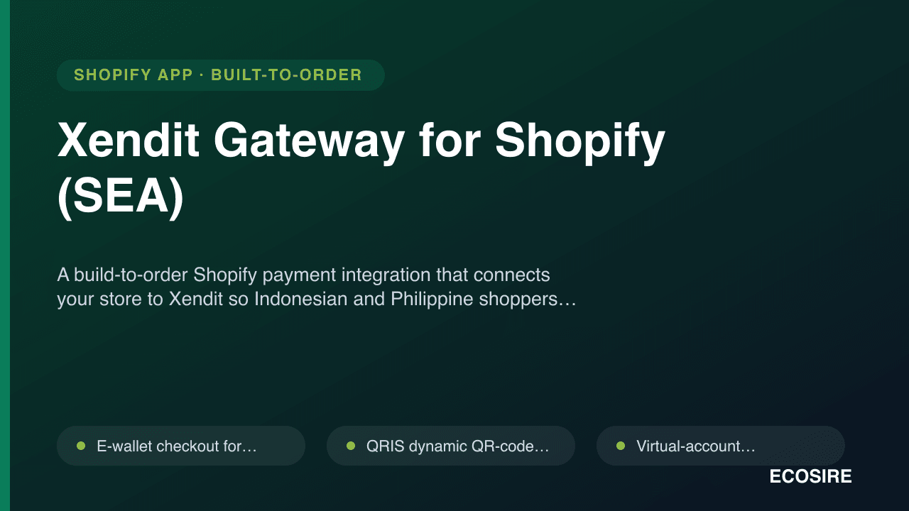 Xendit Gateway for Shopify (SEA)