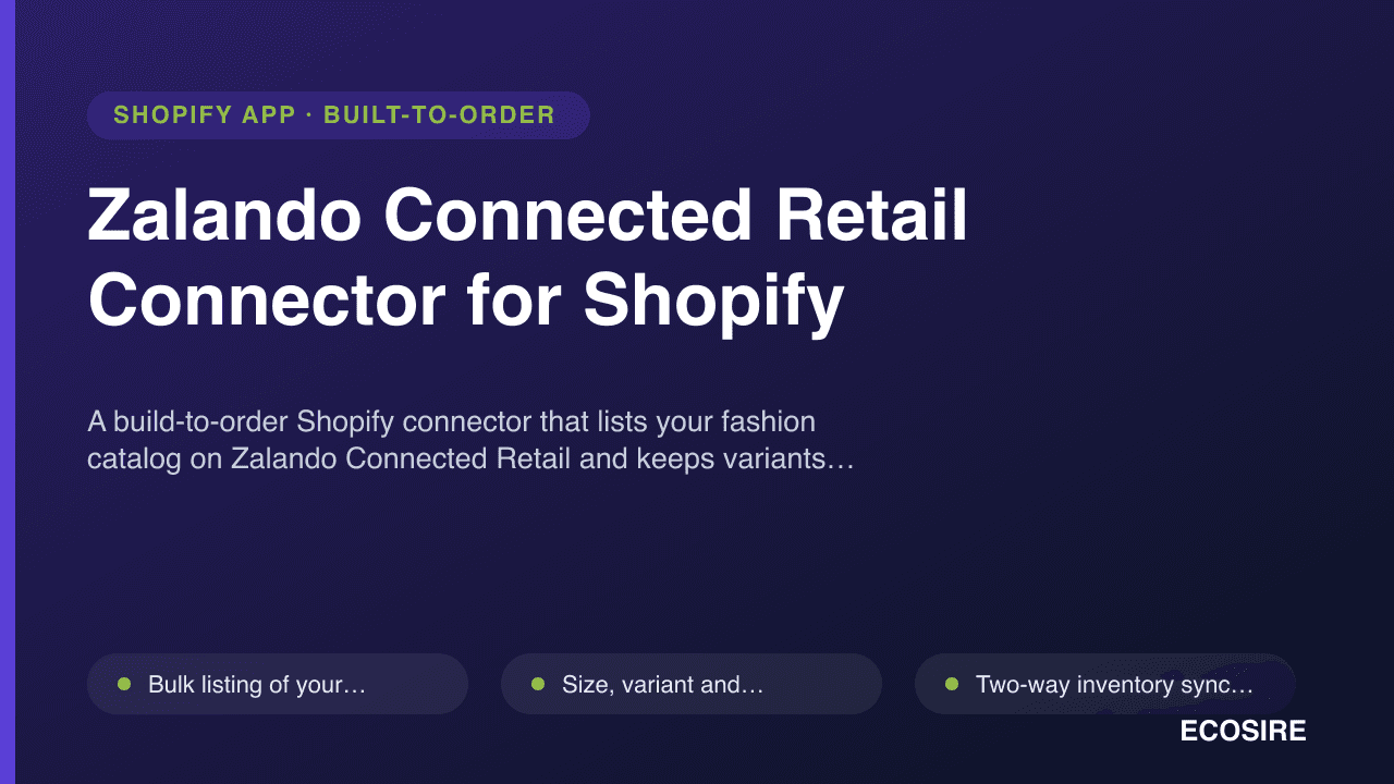 Zalando Connected Retail Connector for Shopify