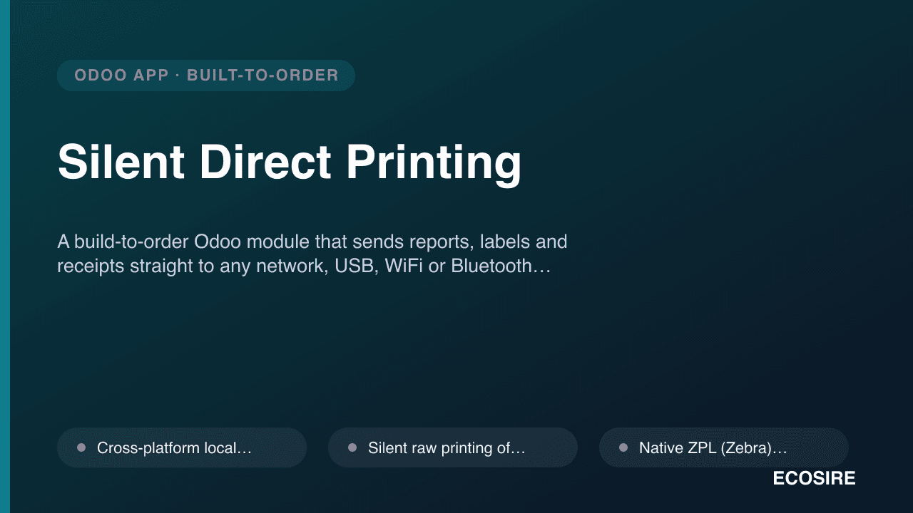 Silent Direct Printing
