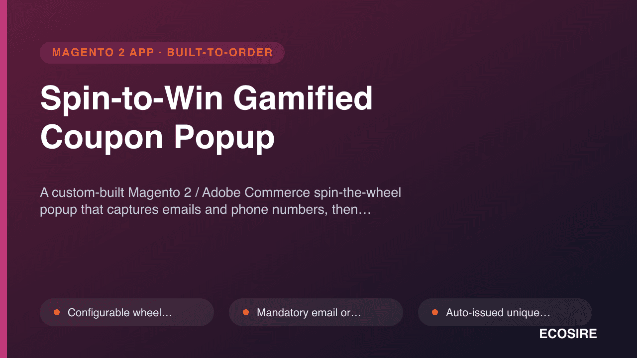 Spin-to-Win Gamified Coupon Popup