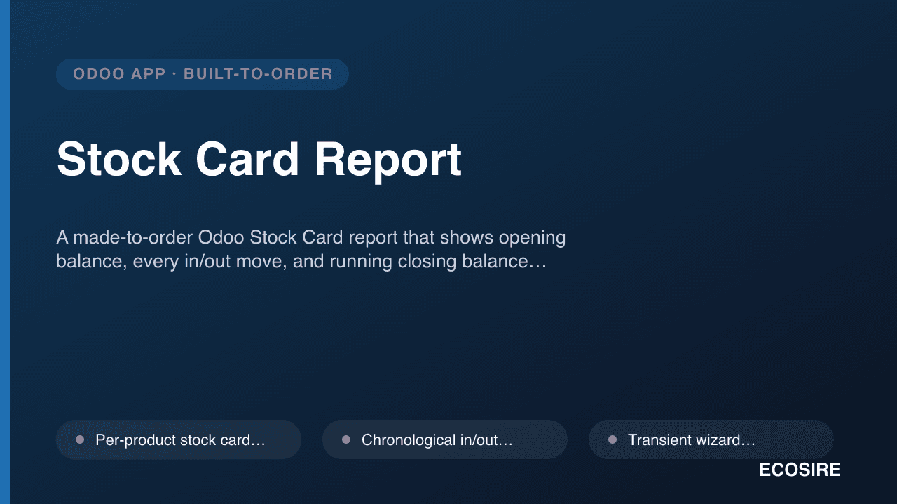 Stock Card Report