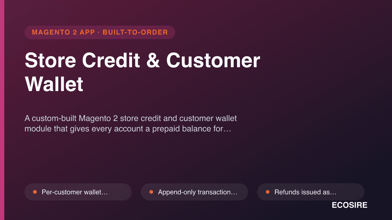 Store Credit & Customer Wallet