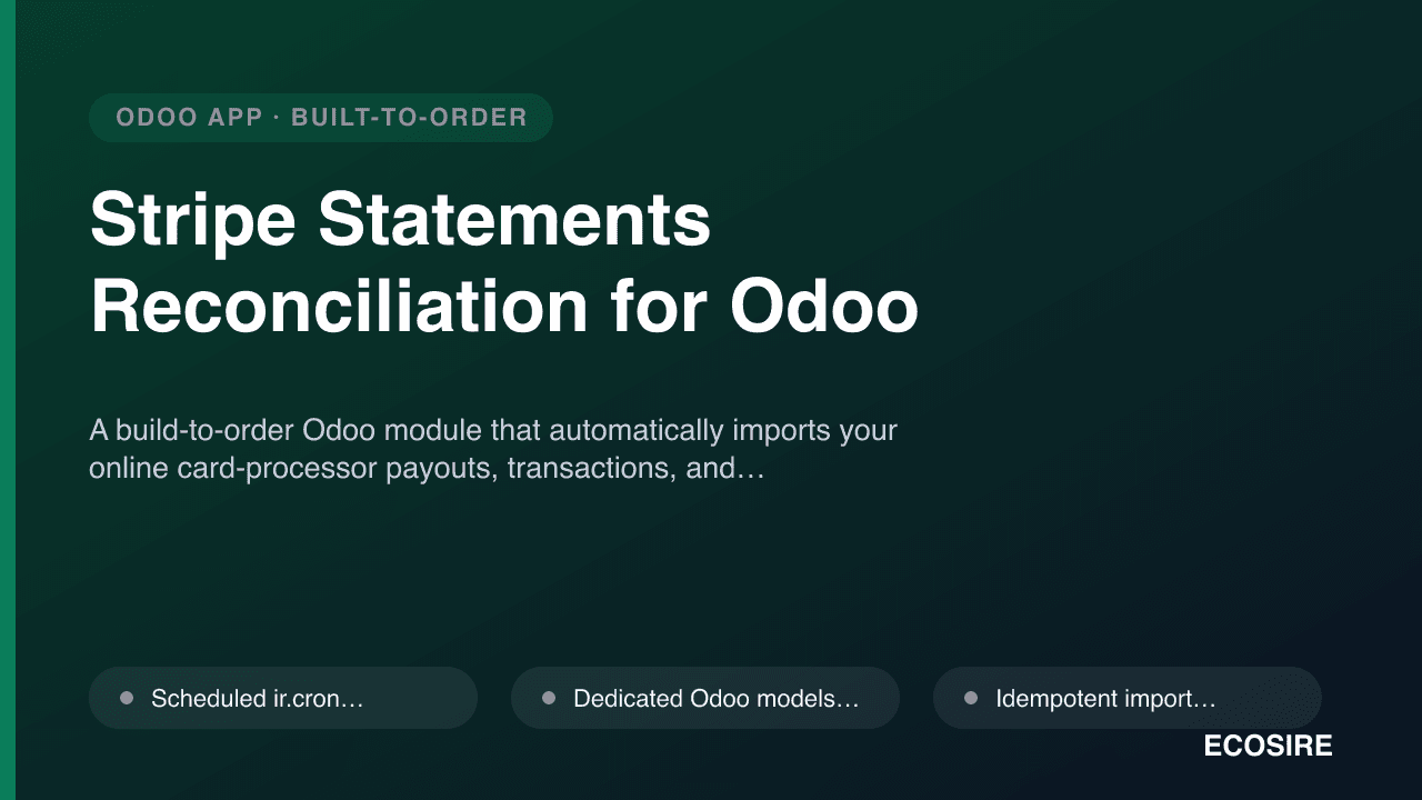 Stripe Statements Reconciliation for Odoo
