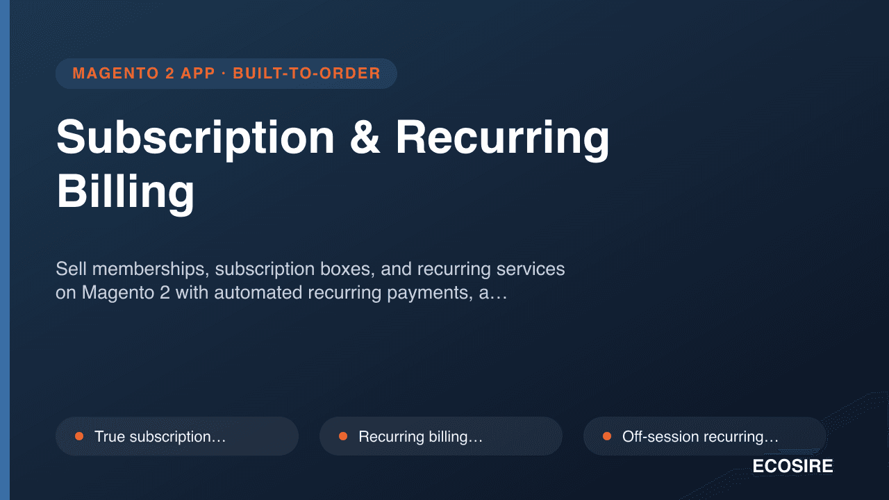 Subscription & Recurring Billing