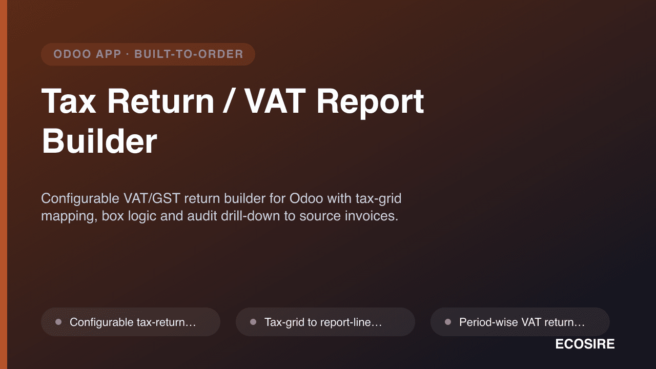 Tax Return / VAT Report Builder