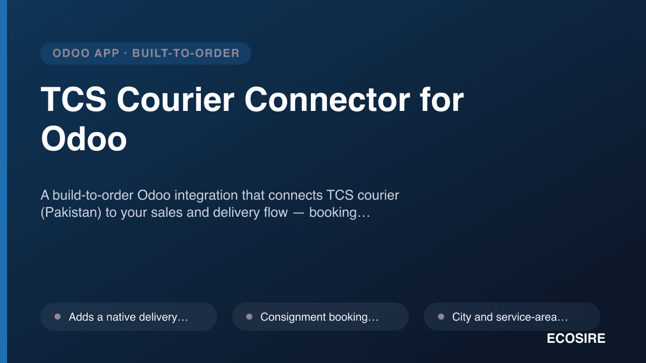 TCS Courier Connector for Odoo