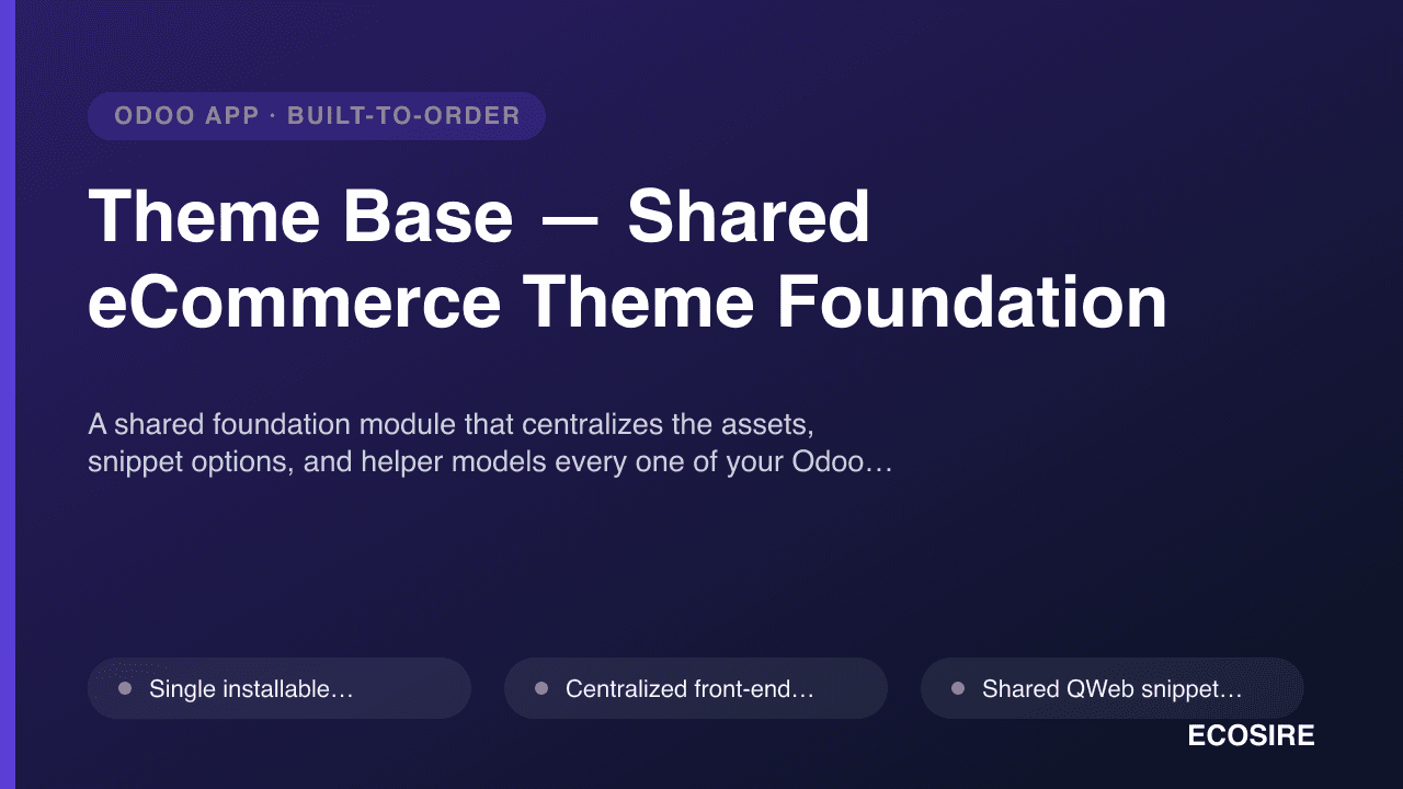 Theme Base — Shared eCommerce Theme Foundation
