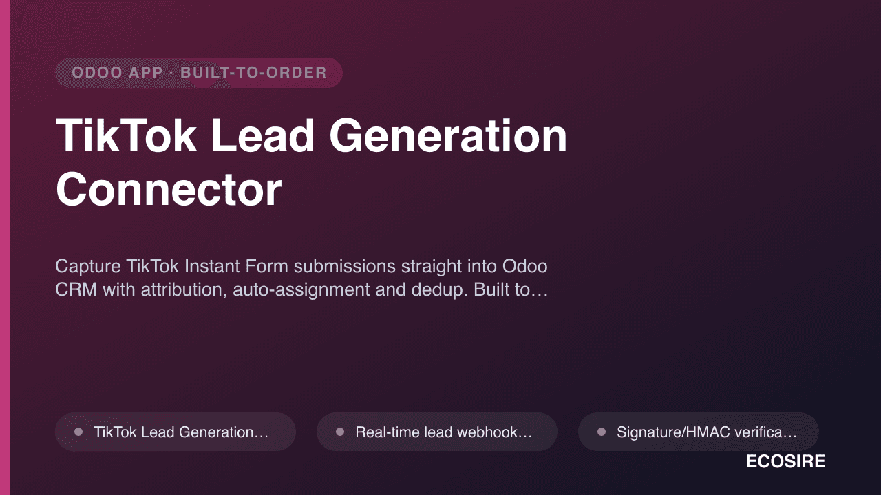 TikTok Lead Generation Connector