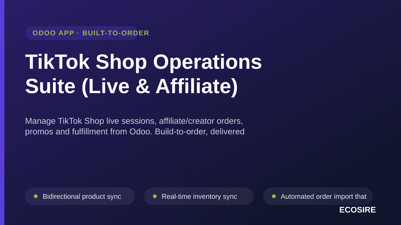 TikTok Shop Operations Suite (Live & Affiliate) — Manage TikTok Shop live sessions, affiliate/creator orders, promos and fulf — Image 1 of 3