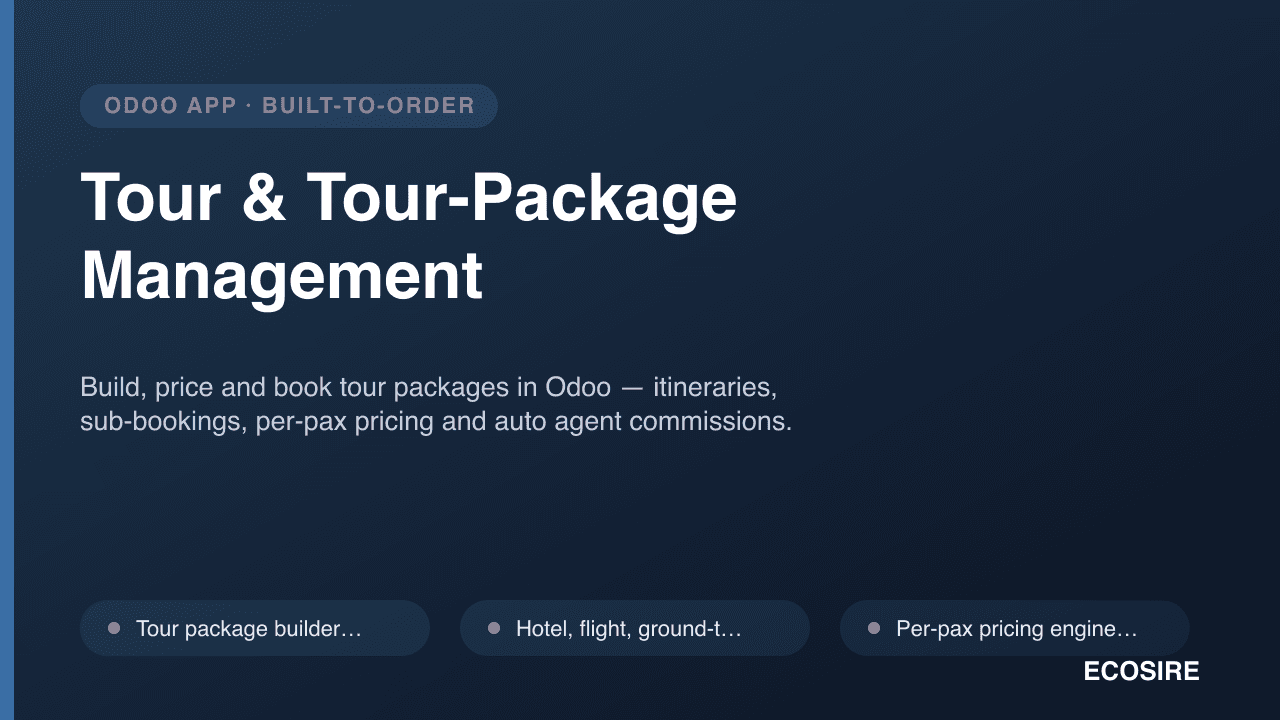 Tour & Tour-Package Management