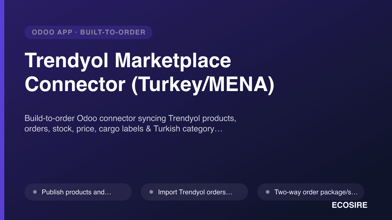 Trendyol Marketplace Connector (Turkey/MENA)