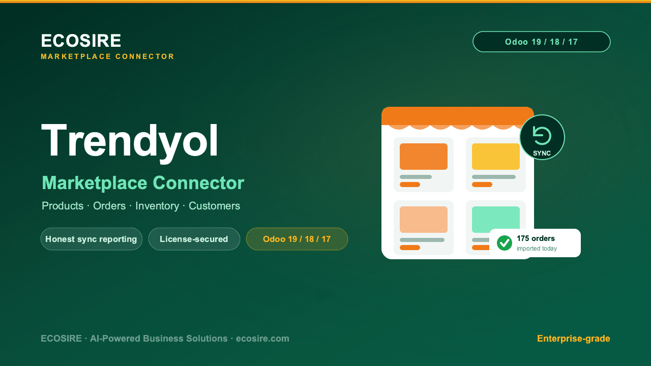 Trendyol Store Management — Comprehensive Trendyol Store Management for Odoo 19/18/17