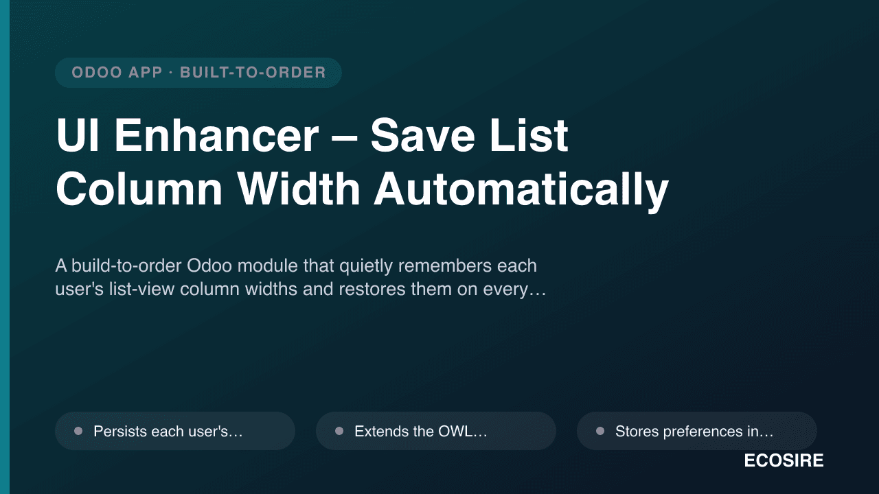 UI Enhancer – Save List Column Width Automatically