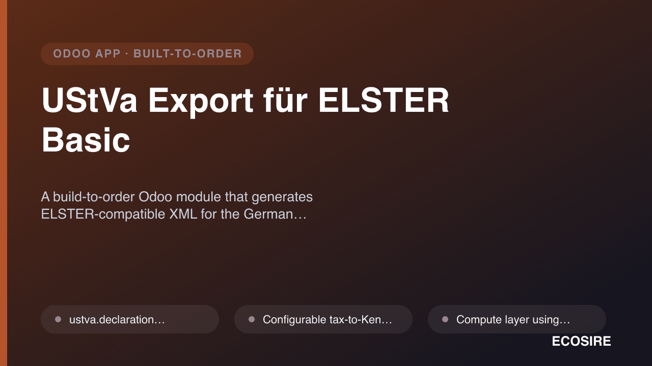 UStVa Export für ELSTER Basic