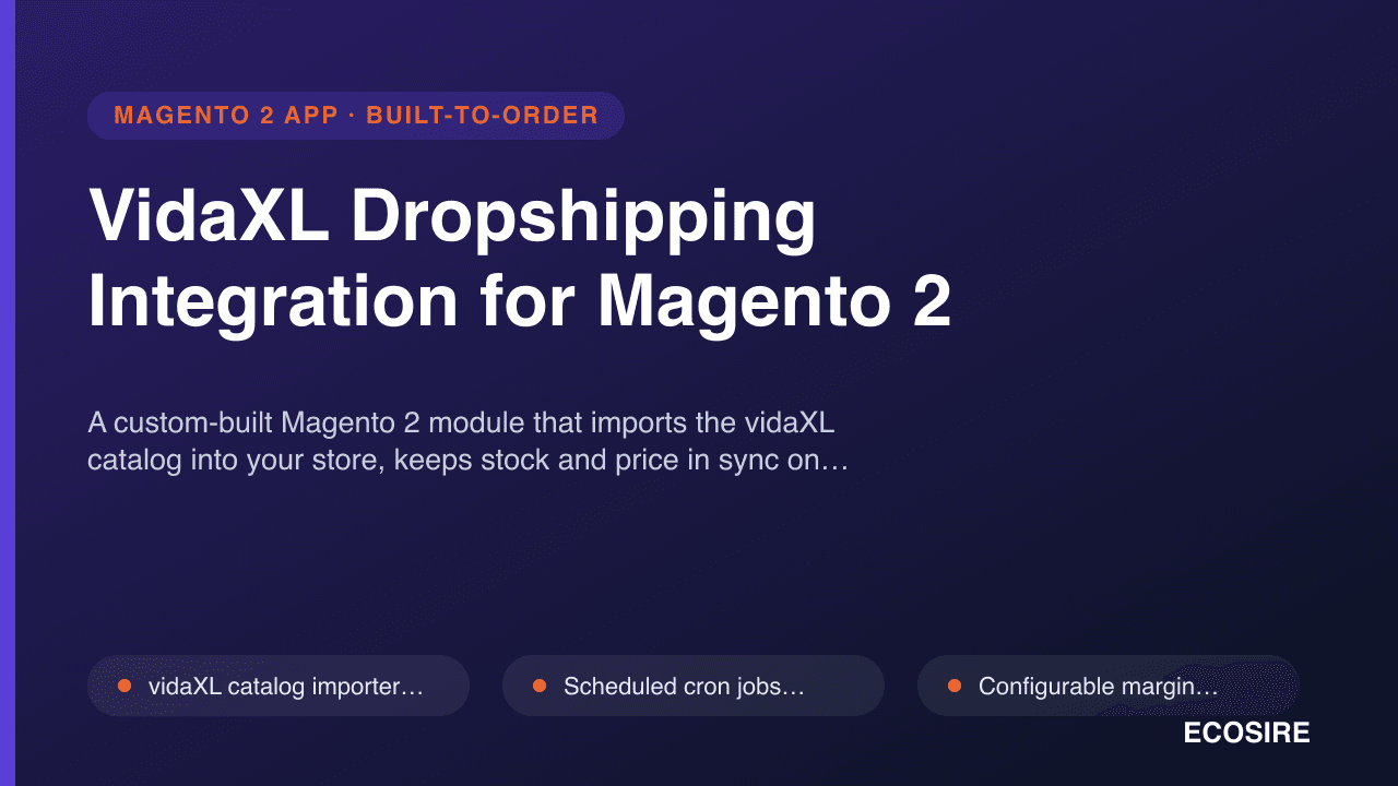 VidaXL Dropshipping Integration for Magento 2