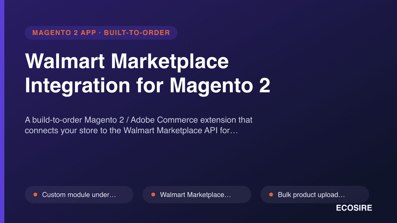 Walmart Marketplace Integration for Magento 2