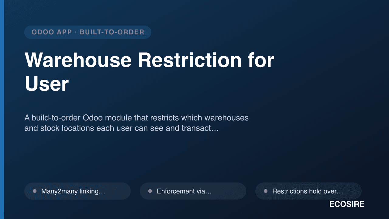 Warehouse Restriction for User