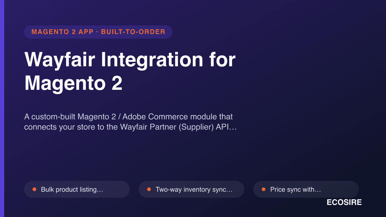 Wayfair Integration for Magento 2