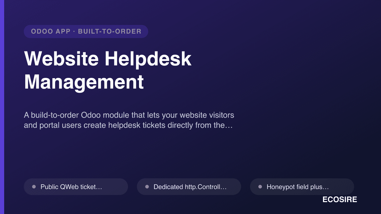 Website Helpdesk Management