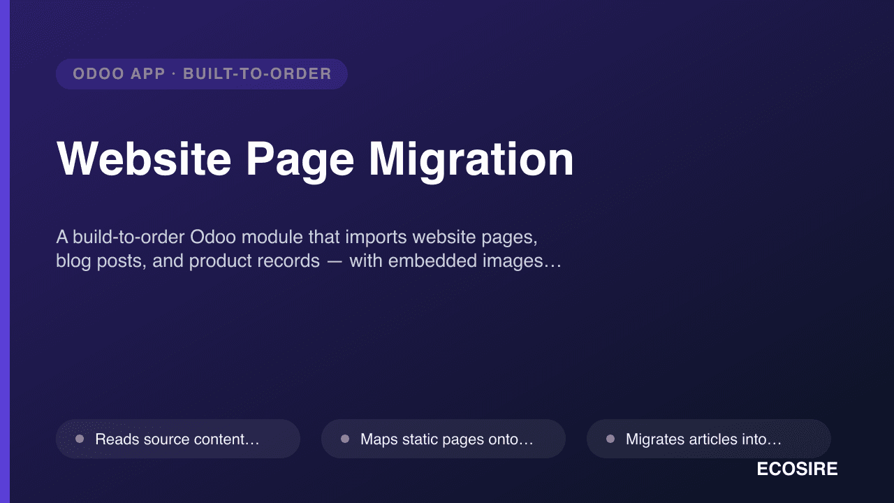 Website Page Migration