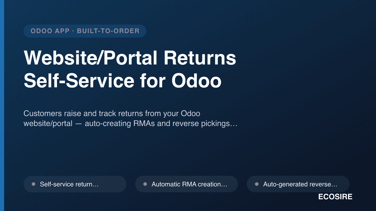 Website/Portal Returns Self-Service for Odoo