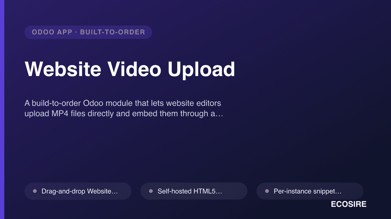 Website Video Upload